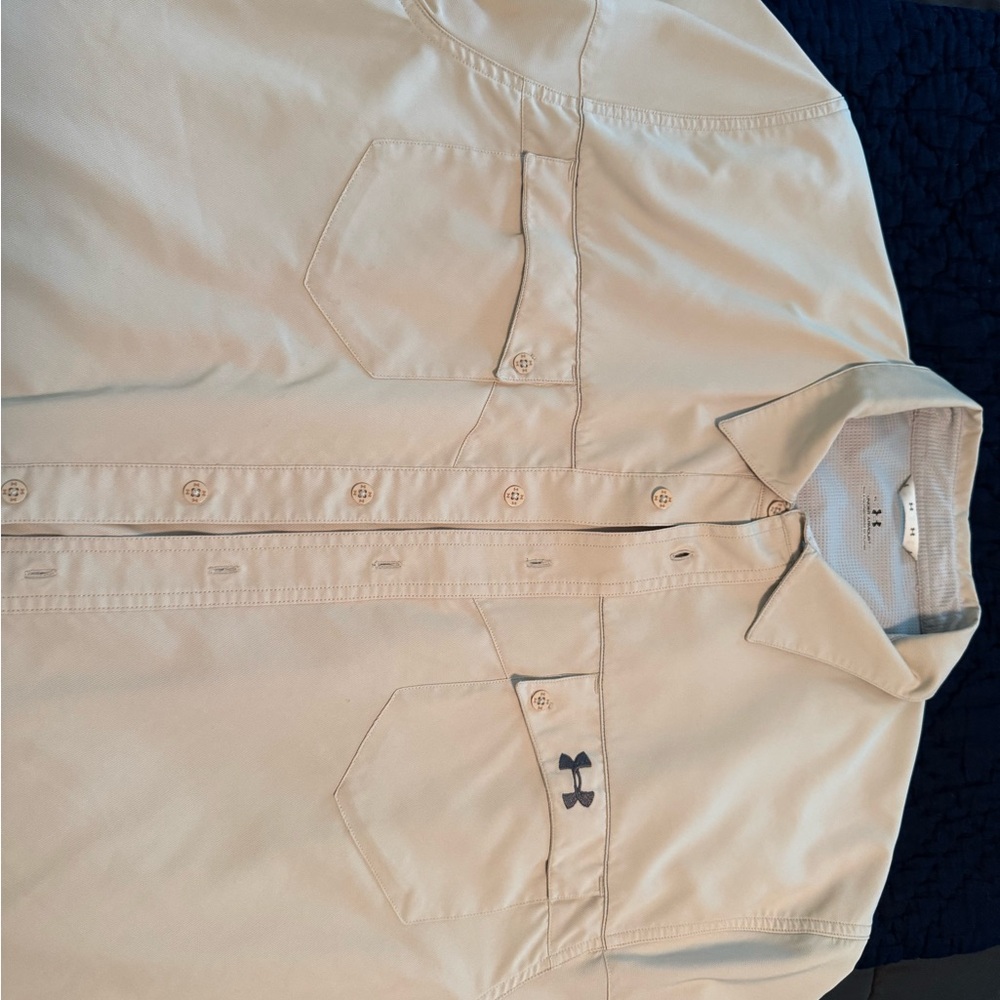Under Armour Beige Button-Up Shirt
